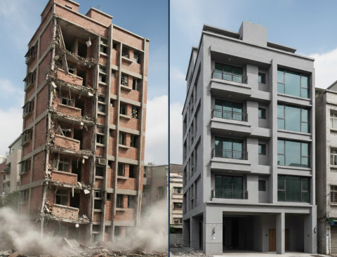 Q14. 老屋為什麼容易在地震中倒塌？重建後如何確保能抵抗地震？